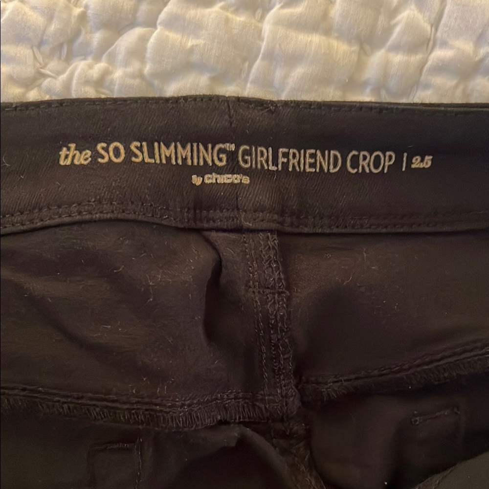 Chico's Black Girlfriend Crop Jeans
